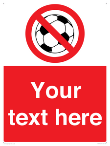 Custom No Ball Games Sign